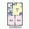 ヒルズ栗林Bの間取り画像