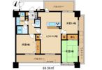 ラシーナ高崎の間取り画像