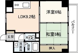 フレア21三滝の間取り画像