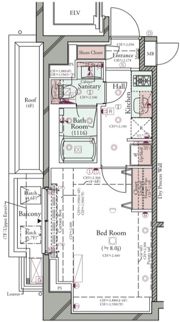 コンシェリア池袋 THE RESIDENCE WESTの間取り画像
