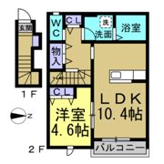 チッタ新舞子の間取り画像
