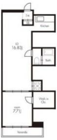 Harvey Residenceの間取り画像