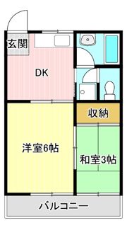 花島ハイツの間取り画像