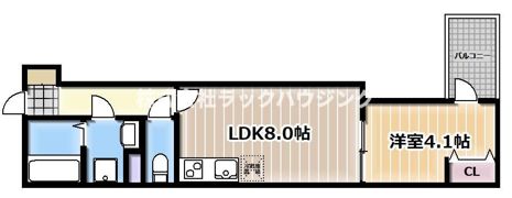 アート萱島East Aの間取り画像