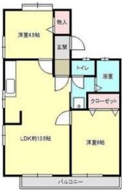 カーサ浅井Ⅰ・Ⅱの間取り画像