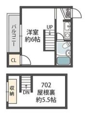 ヴィラ上町の間取り画像