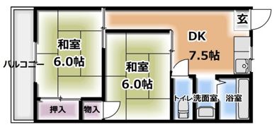 ヒロミツイーストの間取り画像