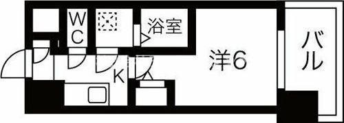 エスリードレジデンス梅田デュオの間取り画像