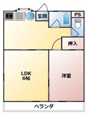 東空荘の間取り画像