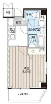 インセンス上野根岸の間取り画像