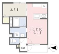 ヴィラ・アンソレイエ南土居の間取り画像