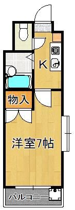 KMマンション八幡駅前Iの間取り画像