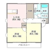 ハピネスⅡの間取り画像