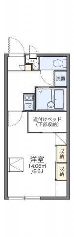 レオパレスYAMADAthreeの間取り画像