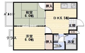 エルディム中田B棟の間取り画像