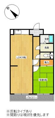 シャトー洗堰Ⅱの間取り画像