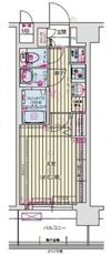 プレサンス京橋GREEN YARDアルミラの間取り画像
