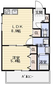 クリエオーレ下島町の間取り画像