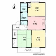バリージュ椿ヶ丘の間取り画像