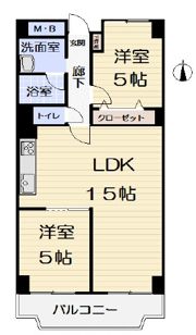 日興千里台スカイタウンC棟の間取り画像
