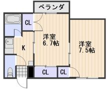 ラジール伊島の間取り画像