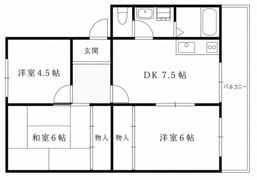 メゾン北鈴の間取り画像