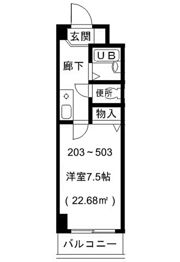 ∞中之島アンフィニの間取り画像