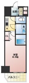 ﾌｧｰｽﾄﾌｨｵｰﾚ北大阪ﾘｱﾝの間取り画像