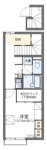 レオパレスフジサキⅢの間取り画像