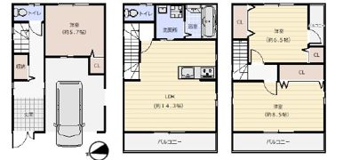 田井町8丁目 賃家の間取り画像