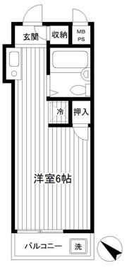 スカイコート西横浜第2の間取り画像