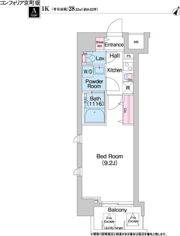 コンフォリア京町堀の間取り画像