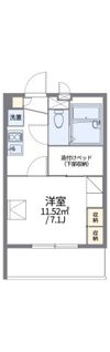 レオパレスルミエール07の間取り画像