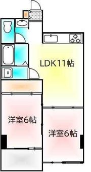 サンパレス石原の間取り画像