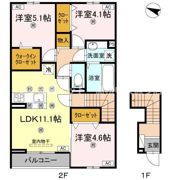 ラ・フルールⅡの間取り画像