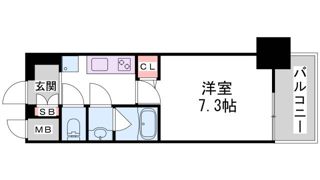 セオリー神戸クレールの間取り画像