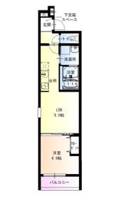 フジパレス豊里中央公園南Ⅰ番館の間取り画像