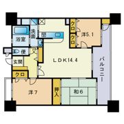 サンリヤン大野城駅前壱番館の間取り画像