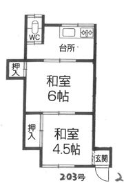国玉アパートの間取り画像