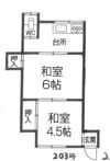 国玉ハイツの間取り画像