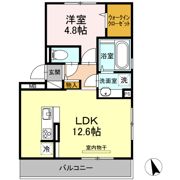 ボナール下硯川の間取り画像