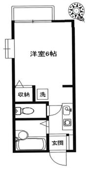 パナハイツ岡田の間取り画像