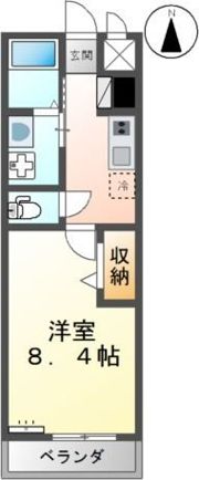 サンミラージュの間取り画像