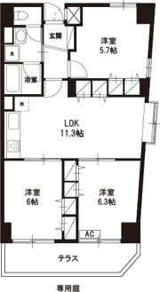CREA・Hの間取り画像