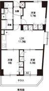 CREA・Hの間取り画像