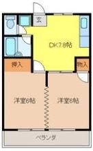 ハイツコスモスの間取り画像
