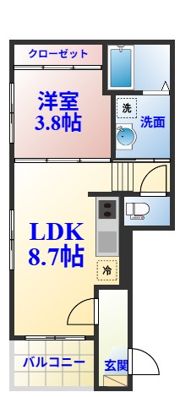 ハーモニーテラス蘇我の間取り画像