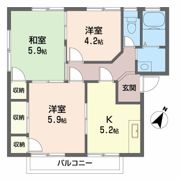 コーポラスやました I棟の間取り画像