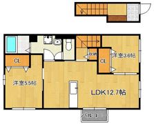 メゾンコンフォース通谷B棟の間取り画像