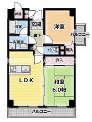 フレグランス守口の間取り画像